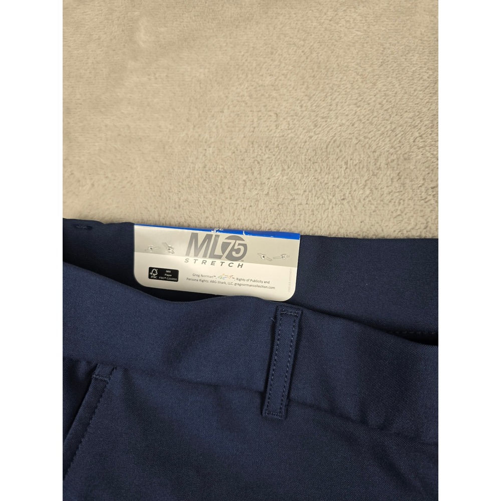 Greg Norman ML75 Stretch Shorts‎ Mens 36 Blue Performance Golf Moisture Wicking - Picture 5 of 7